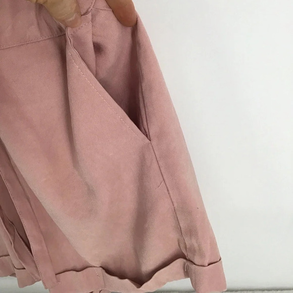 Lida Kate Women’s Romper Playsuit Tie Belt Casual Summer Blush Pink Size Small - Picture 7 of 8